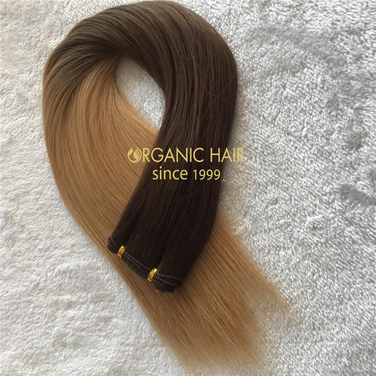 Soft omber T4/27 Best quality hand tied wefts for high-end market A160
